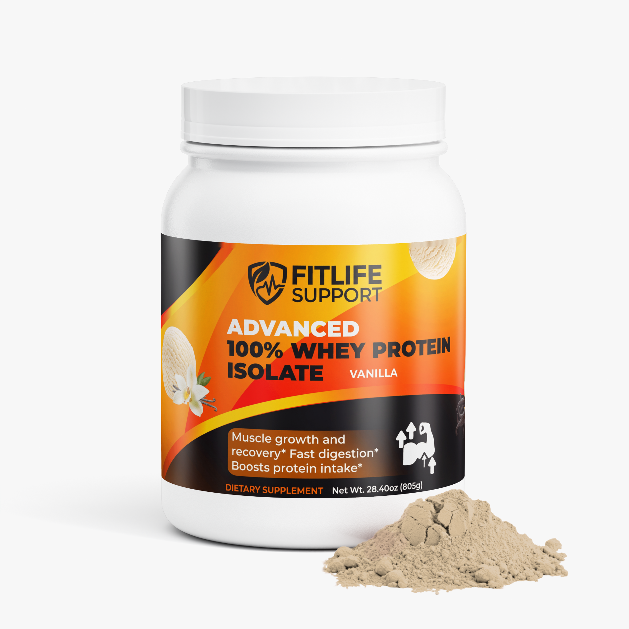 Advanced 100% Whey Protein Isolate Vanilla — Muscle Growth & Recovery