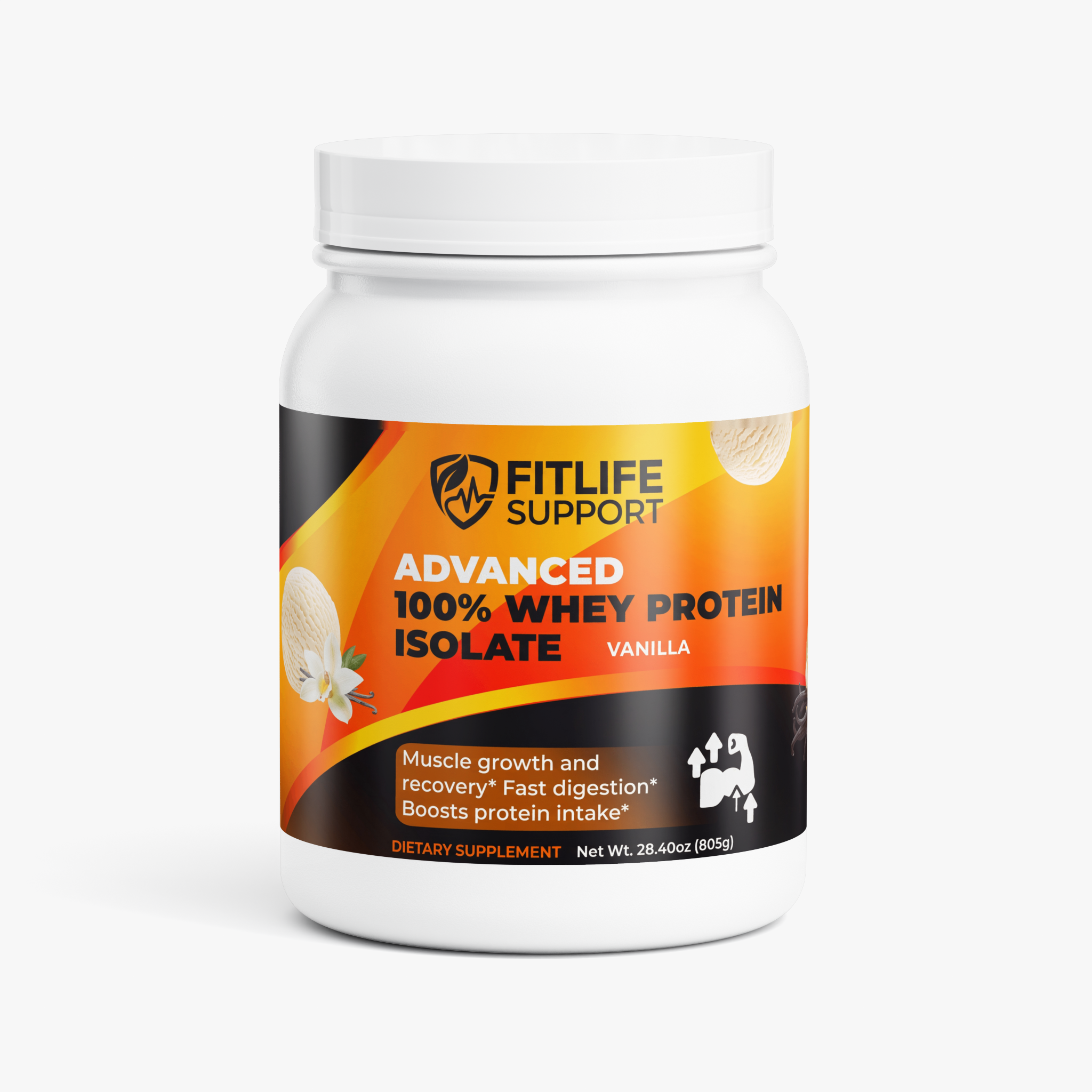 Advanced 100% Whey Protein Isolate Vanilla — Muscle Growth & Recovery
